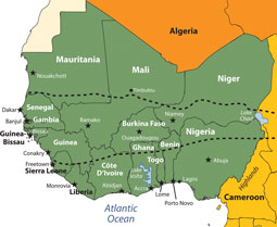 West Africa Map